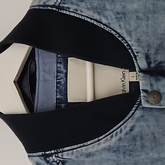 CALVIN KLEIN JEANS Soft Effect Bomber Jacket Size Large - Picture 6 of 9